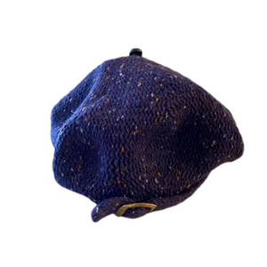 Olena Zylak vintage Tam Beret winter wool merino wool knit hat